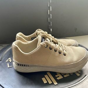 Nobull CrossFit cream canvas trainers mens size 8